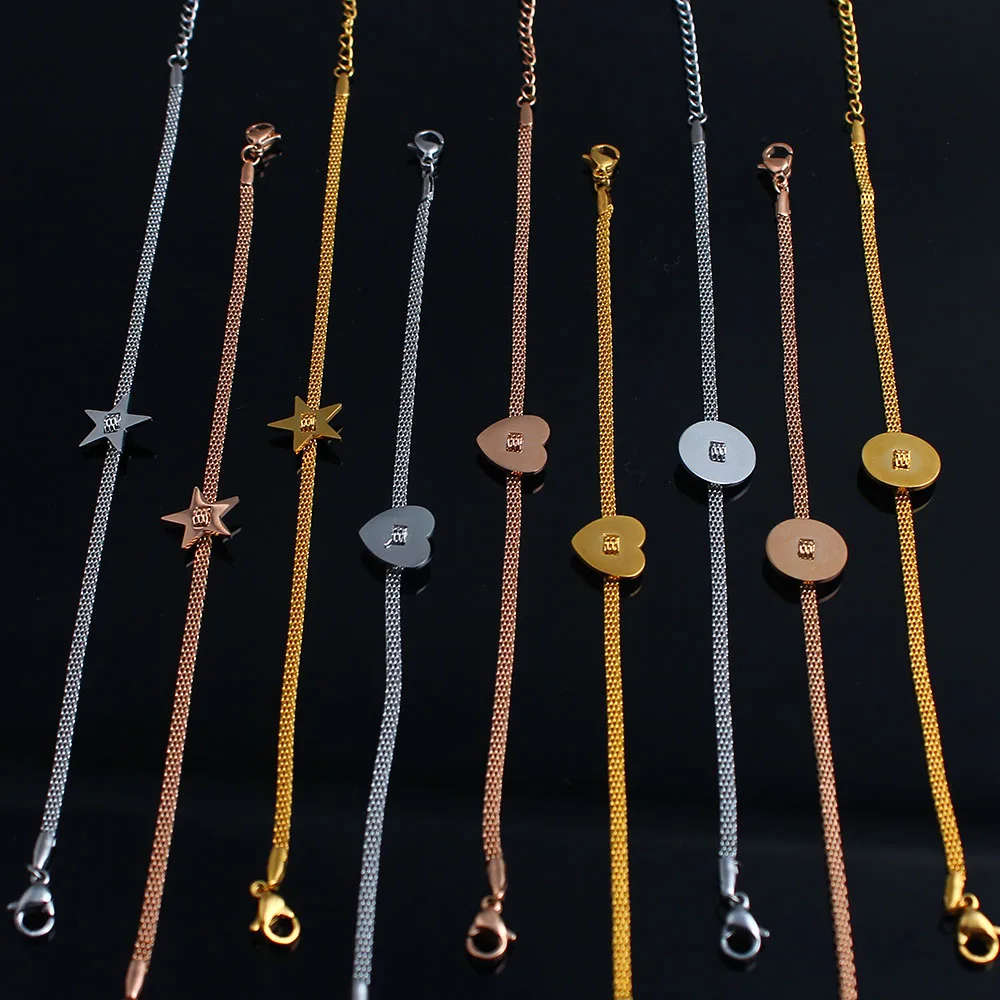M \ WM braclet браслет с цепочкой для рук femme braslet браслеты из нержавеющей стали женские