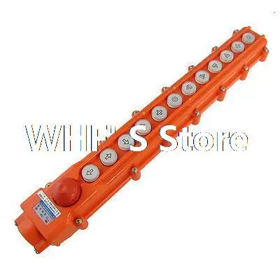 

Rainproof Crane Hoist 6 Way Pushbutton Switch Pendant Control Station COB-66H