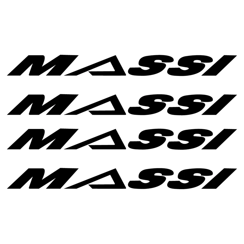 

Custom Vinyl Cut Decal Sticker For Bicycle MASSI Art Decor , 4 X PEGATINAS STICKER VINILO PACK MASSI Bicicleta Bike Vinyl