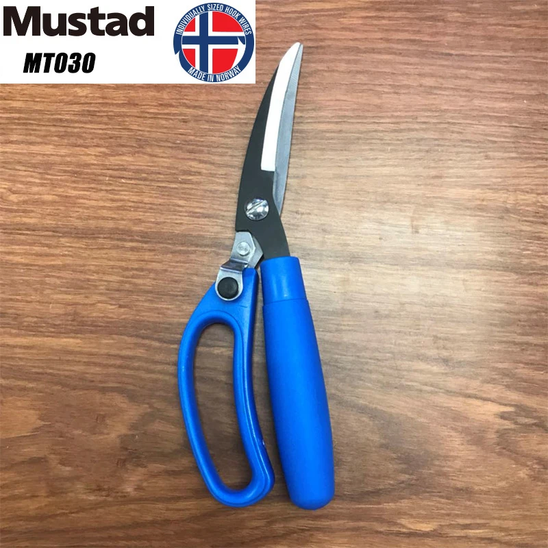 Mustad Norway Origin Fishing Bait Scissors Stainless Steel Bait Lure Line Cutter,MT030