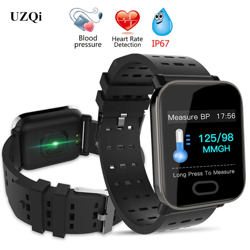 

UZQi A6 1.3 Inch Big Screen Smart Bracelet Double Color Watchband Smart Watch Fitness Tracker Heart Rate Monitor Pedometer Gifts