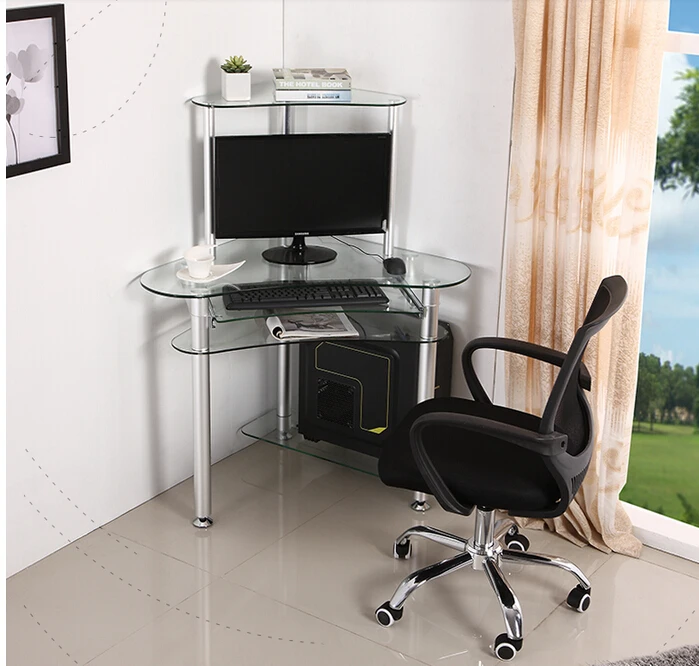 Computer desk. Desktop household. Desk.. Double-layer multifunctional 