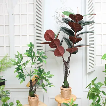 

Nordic artificial plants red rich tree bonsai interior decoration greenery faux plants fake plants artificial bonsai trees