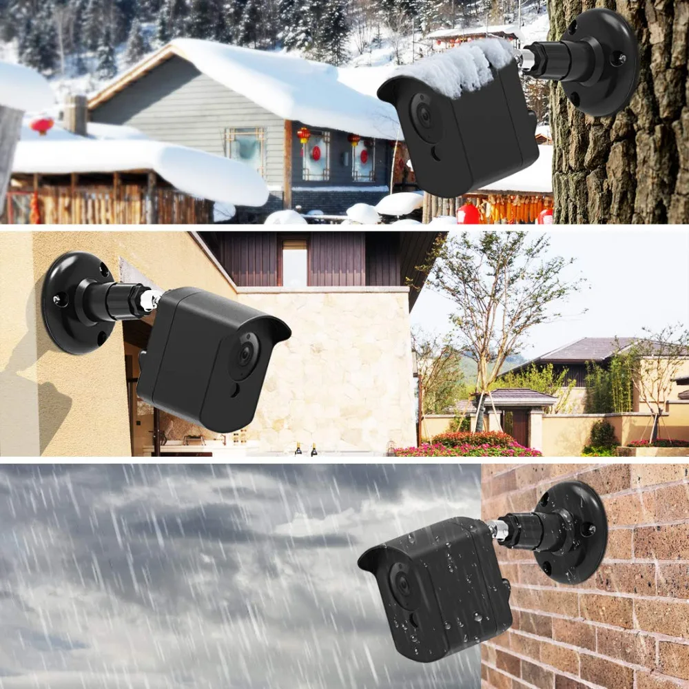 Настенный кронштейн для камеры Wyze с защитной крышкой для использования в помещении и на улице для камеры Xiaomi CCTV Mijia Xiaofang и камеры Wyze 1080p
