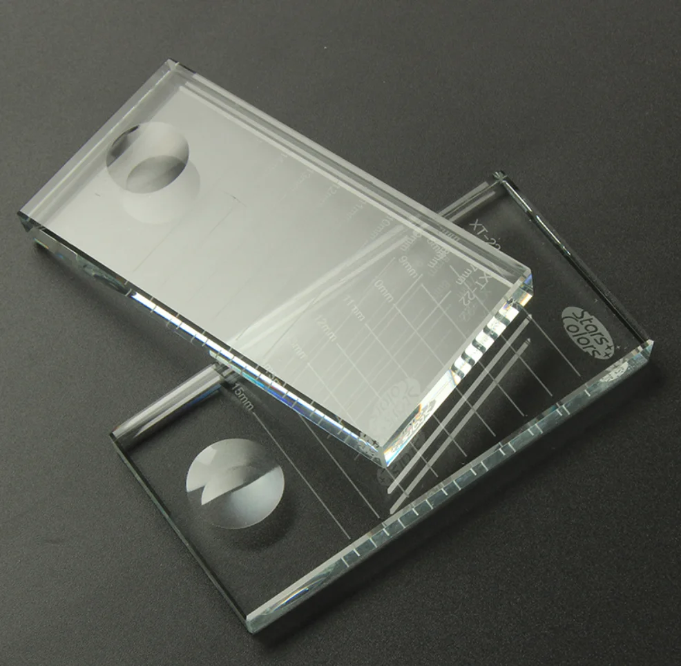 Eyelash Glue Holder Individual Eyelash Extension Adhesive Glue Pallet Makeup Tool For Transparent Arrival Rectangular Crystal