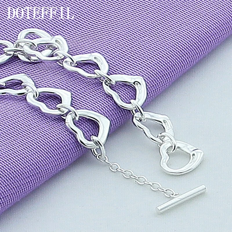 DOTEFFIL 925 Стерлинговое Серебро полная яркость для женщин очаровательные Свадебные