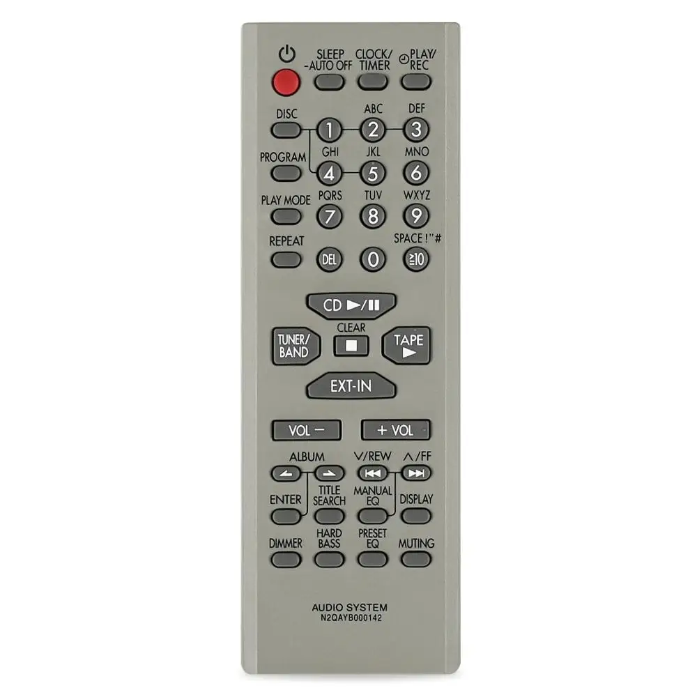 panasonic music system remote