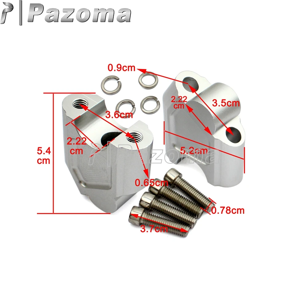 CNC алюминиевый 7/" руль мотоцикла Riser Bar Зажим адаптер для Suzuki GSF 1250S SV650 SV1000 DL25 GW250 S/F 2003