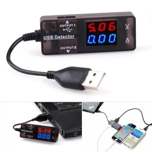 

USB Power Meter Voltage Tester Current Monitor- Dual Color Current -3.0V~10V