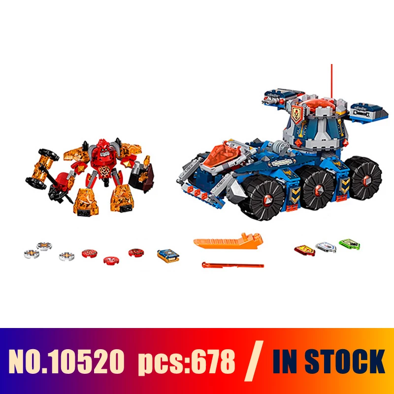 

Models Building Toy Axl's Tower Carrier 678pcs 10520 Building Blocks Compatible Lego nexoe knights 70322 Toys & Hobbies