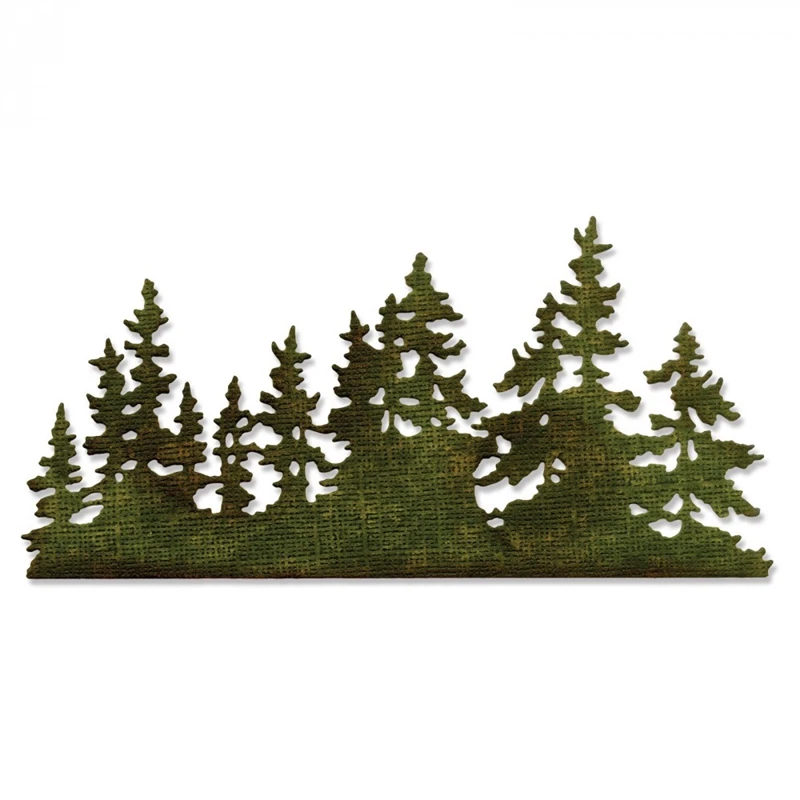

Cedar Pine Tree Wood Metal Cutting Dies Stencils For DIY Scrapbooking Decorative Embossing Paper Craft Template Die Cutting
