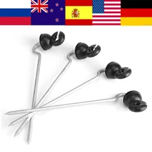 50pcs/Lot Screw in Offset Electric Fence Wood Timber Post Insulators Tape Cord Wire 100pcs lot electronic fence terminal rod insulator electric fence accessories abs fencing insulators