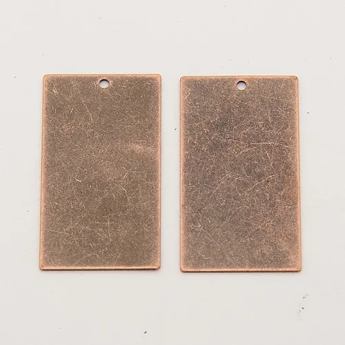 Buy 200pcs 32x18x0.5mm Metal Copper Tags, Brass Blank