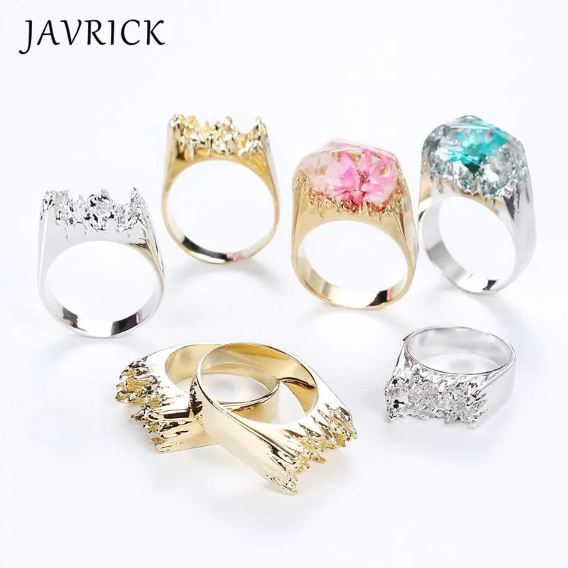 

3 Pcs/set UV Crystal Epoxy DIY Ring Silicone Mold Broken Mountain Modeling Creative Handmade Material