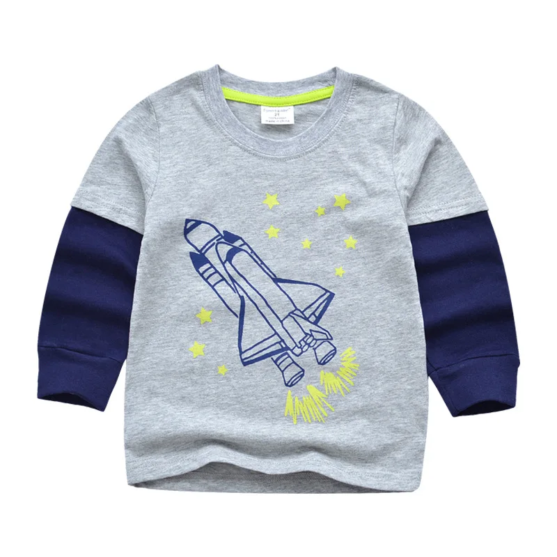 Kids Brand Clothes 2017 Summer Autumn Baby Boys Clothes Space Shuttle