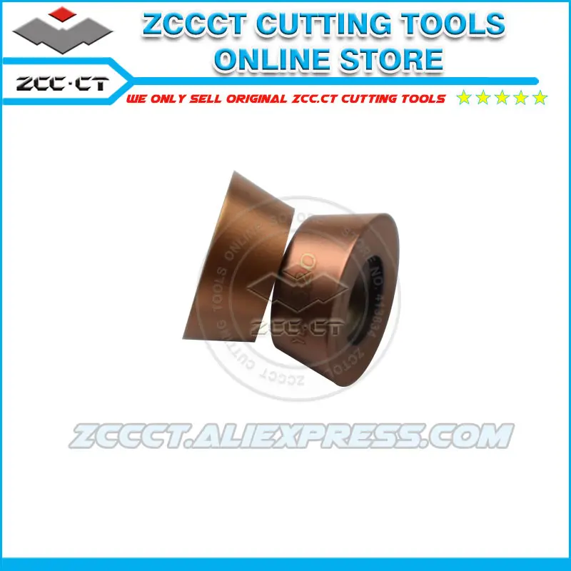 

50pcs ZCC milling insert RDKW 1204 MO YB9320 R6 size face mill insert for stainless steel from medium cut to roughing RDKW1204