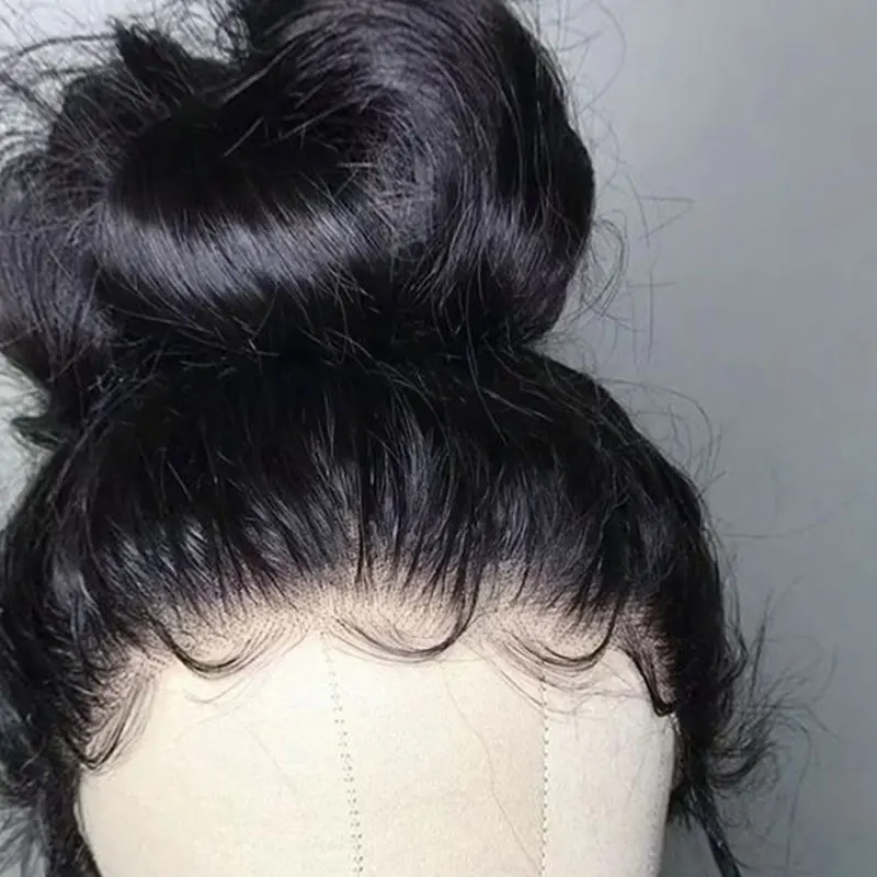 Remyblue 360 кружевных фронтальных париков перуанские прямые волосы парик с волосами младенца Remy человеческие волосы натуральный черный парик