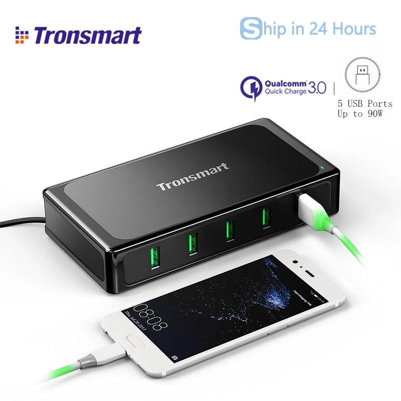 Tronsmart U5TF USB Charger 90W Qualcomm Quick Charge 3.0