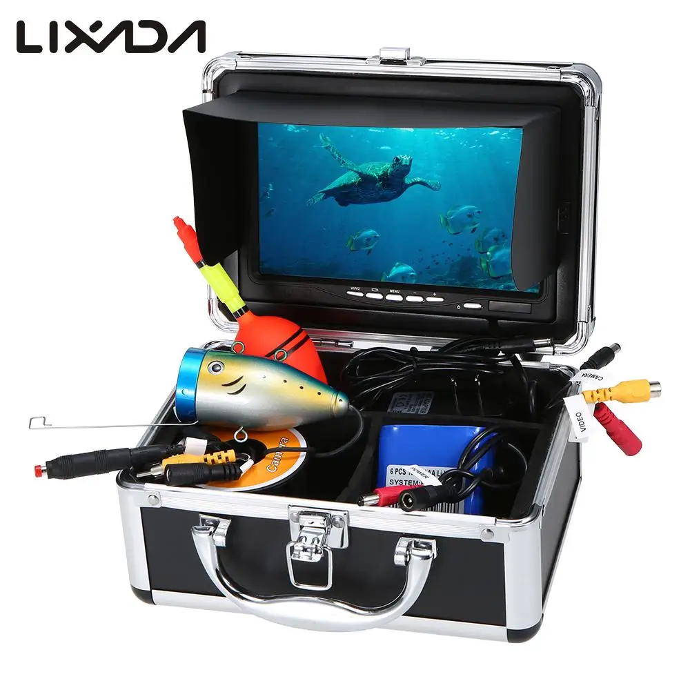 Портативный рыболокатор Lixada 7/9 дюйма ЖК-монитор водонепроницаемая камера для