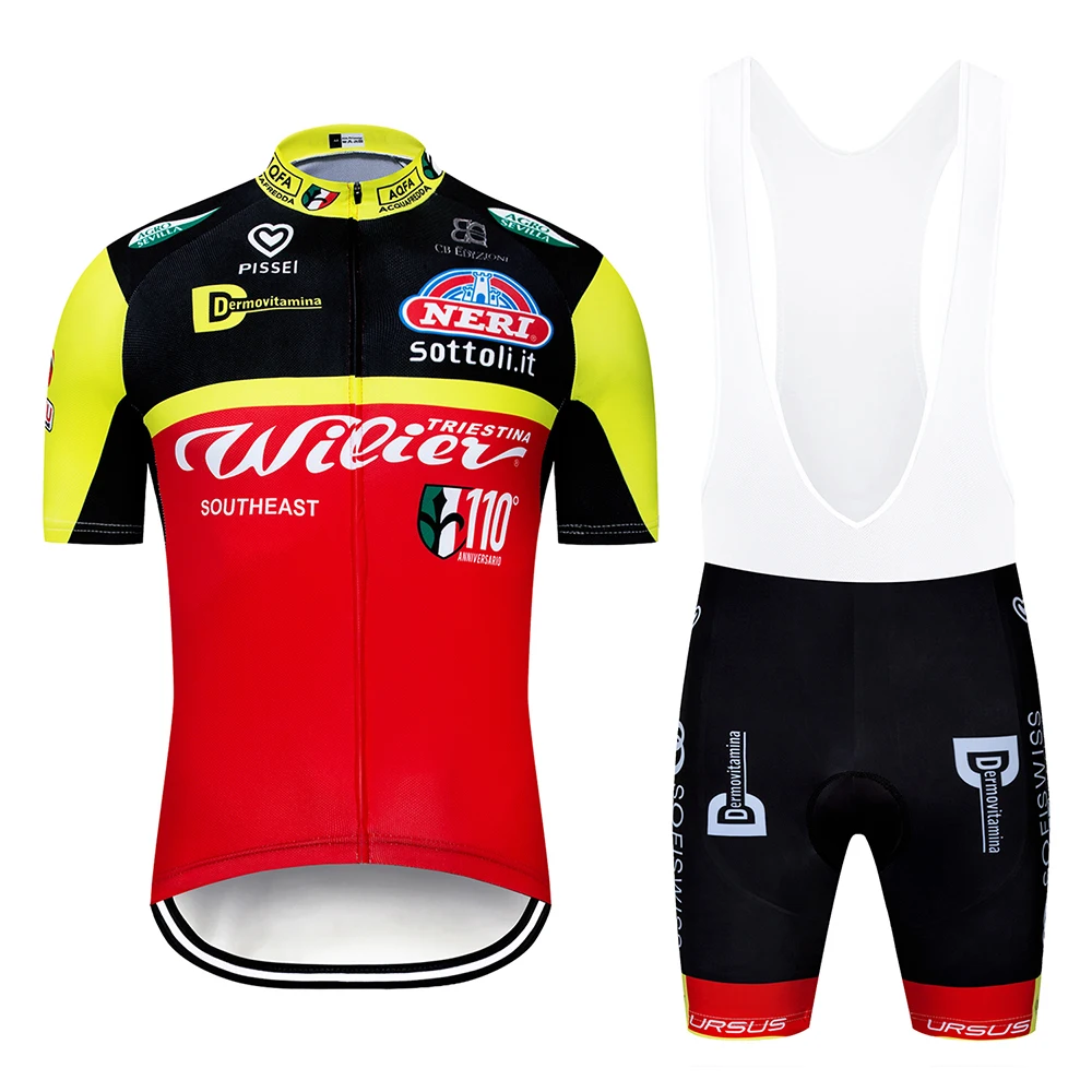 

2019 ITALY Cycling Clothing Bike Jersey Quick Dry Bicycle Clothes Mens Summer Team Cycling Jerseys 12D Bike Shorts Set