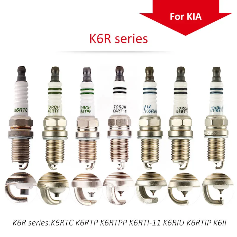 4pcs/lot China original TORCH spark plugs K6R series for KIA CEED CERATO PICANTO RIO SHUMA