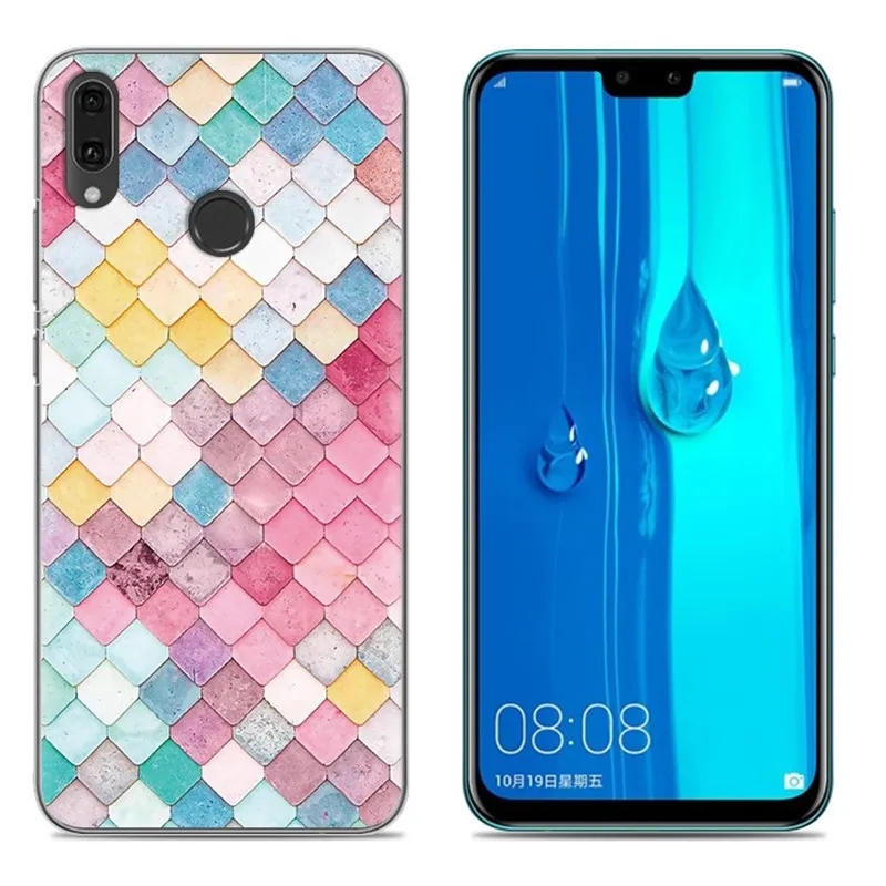 Чехол для Huawei Y9 2019 чехол телефона Y 9 из силикона и мягкого тпу 9Y Y92019 с