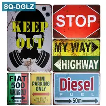 [SQ-DGLZ] дорожный знак, индикация, металлический знак, украшение стены, оловянный знак, винтажные металлические знаки, домашний Декор, живопись, таблички, художественный плакат