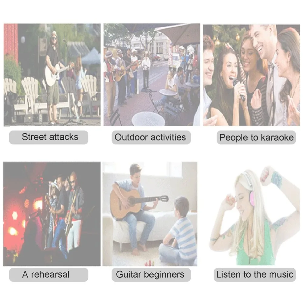 E-WAVE Mini Guitar Amplifier Guitar Amp With Back Clip Speaker Guitar Accessories For Acoustic Electric Guitar E-WAVE (3)