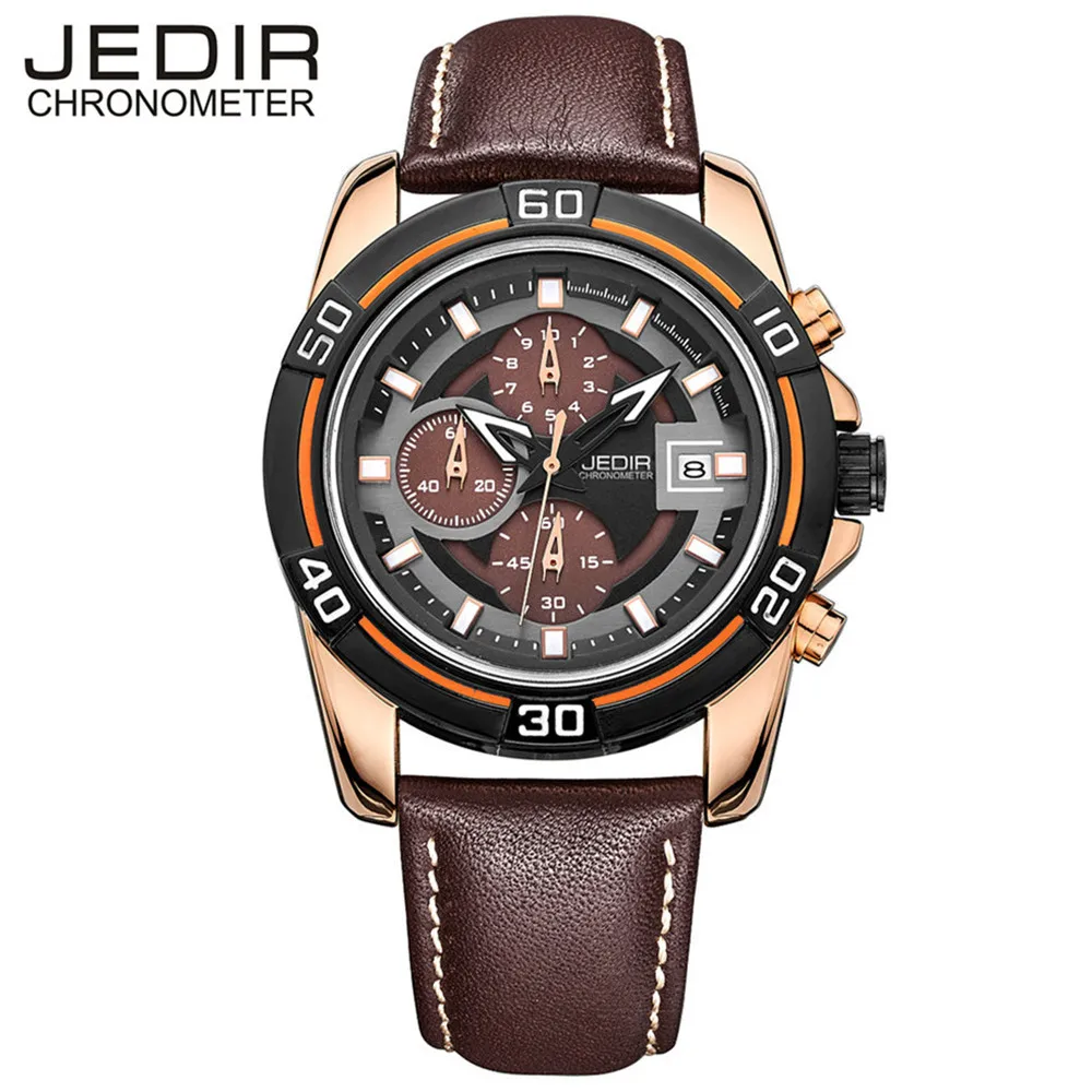 

JEDIR Mens Watches Brand Luxury Chronograph Sport Casual Quartz-Watch Waterproof Military Clock Men Relogio Masculino 2023 N22