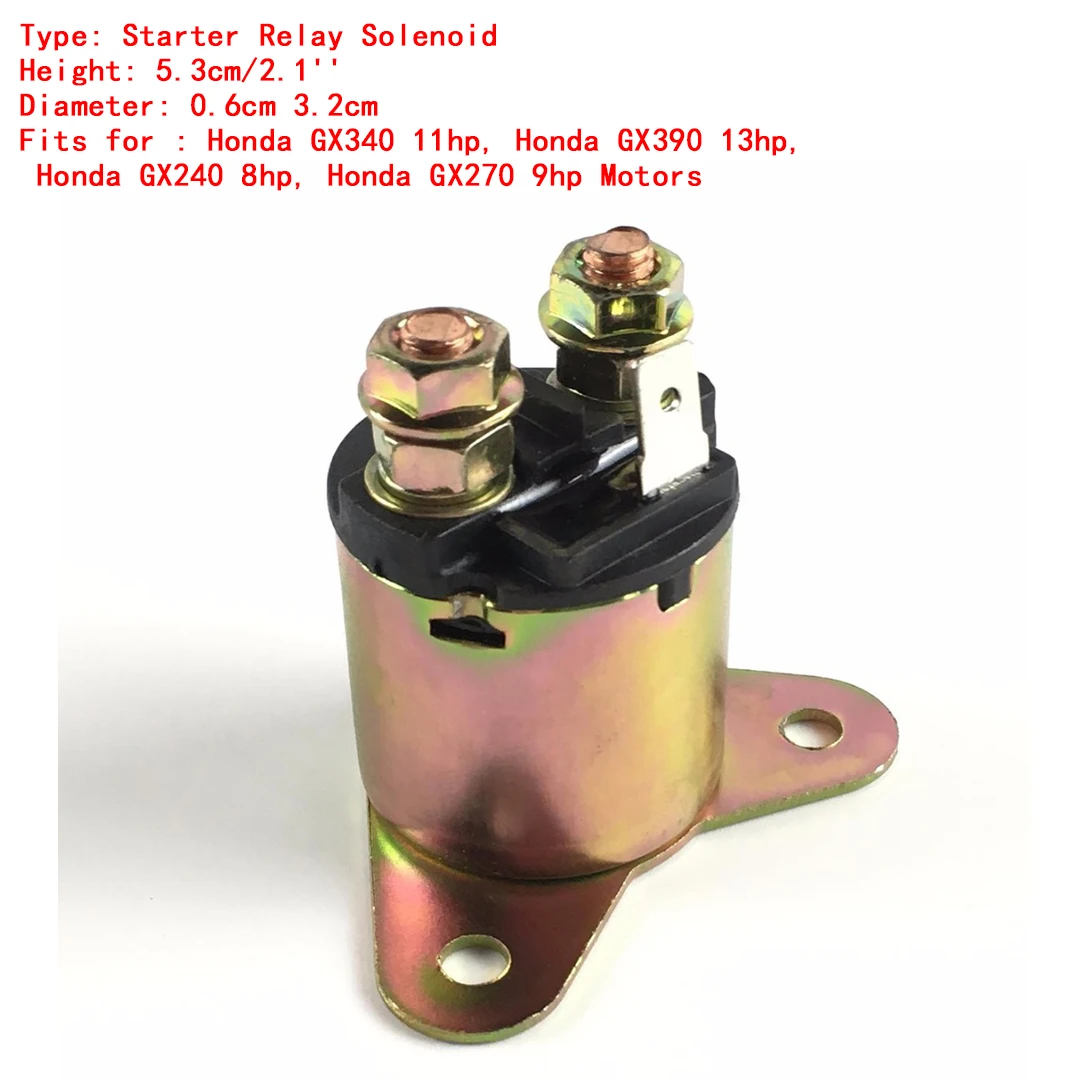 Mayitr Starter Relay Solenoid For GX240 GX270 GX340 GX390 8HP 9HP 11HP 13HP H RL25 Engine Power Tools Parts