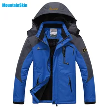 Горные мужские Зимние флисовые Водонепроницаемые куртки, уличные спортивные теплые пальто, походные, лыжные, мужские куртки MA056
