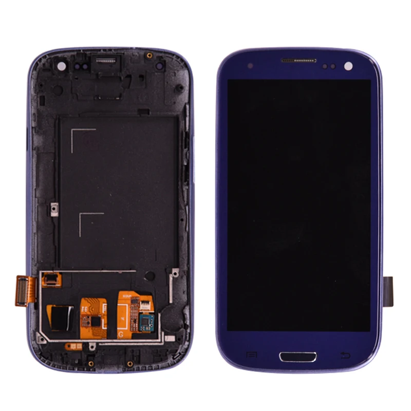

For Samsung Galaxy S3 i9300 LCD Display Touch Screen Digitizer Assembly with Frame Can adjust the brightness free shipping