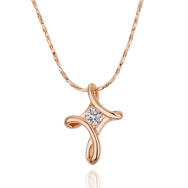 Factory Price Wholesale Fashion Jewelry Rose Gold GP Top Grade Crystal