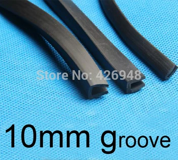 

10mm groove U rubber strip BUMPER STRIP Rubber trough saddle bar Article edge protection u-shaped seal edge banding