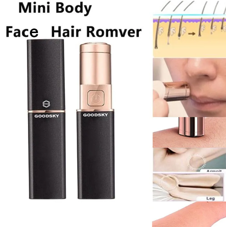 Эпилятор электрический для удаления волос с лица мини бритва для тела удаление волос на лице депилятор безболезненный уход за кожей лица