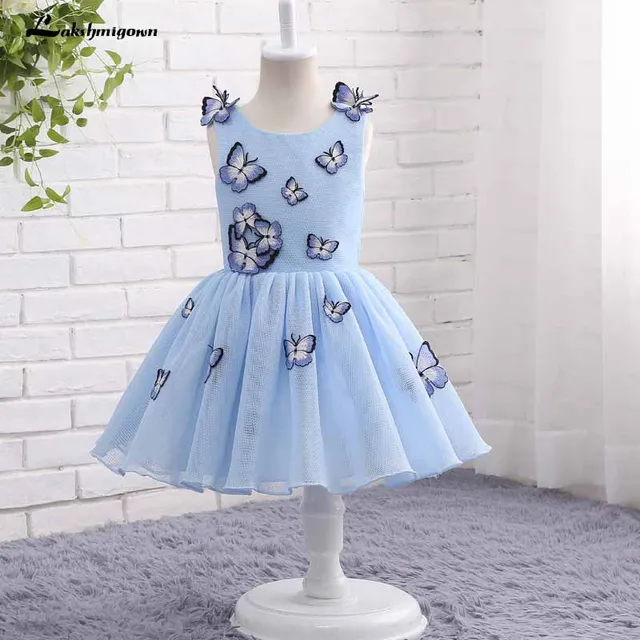butterfly flower girl dress