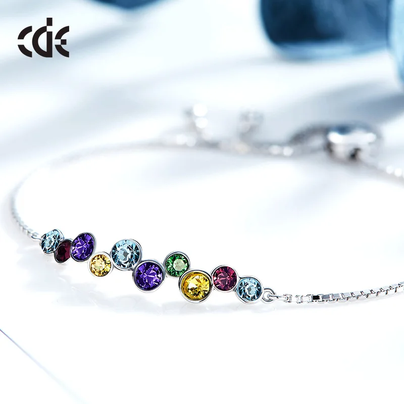Cdyle женский браслет, модные ювелирные изделия из стерлингового серебра 925 пробы, украшенные кристаллами, браслет