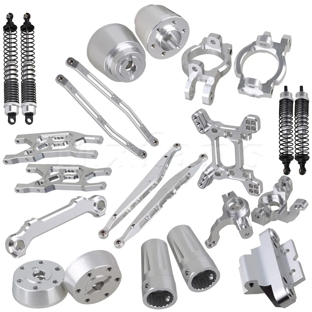 Mxfans 23 pieces Alloy Upgrade Set Spare Parts for RC 110 AXIAL Rock