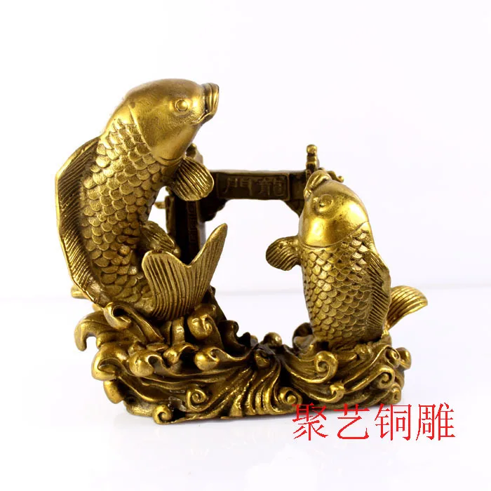 

Copper carp decoration fish lungmoon rich crafts Bronze statue copper