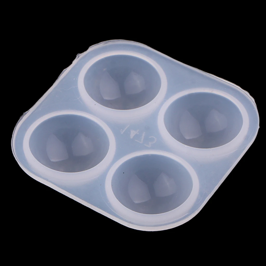1-Pack 25mm/1inch Resin Silicone Cabochon Mold for Resin Epoxy Polymer Clay, Half Round Dome Jewelry Casting Mould