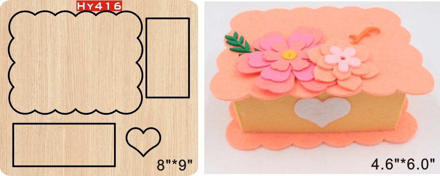 

Handmade box Cutting Die Suitable for common die-cutting machines in the market