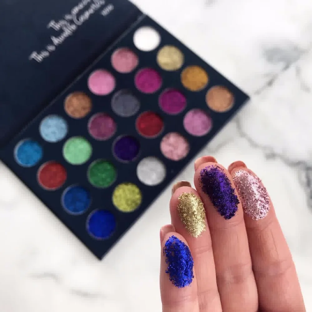

Aurelife 24 Color Makeup Glitter&12 color matte shimmer Eyeshadow ,4 color glow Illuminator kit Highlighter & Bronzer Palette