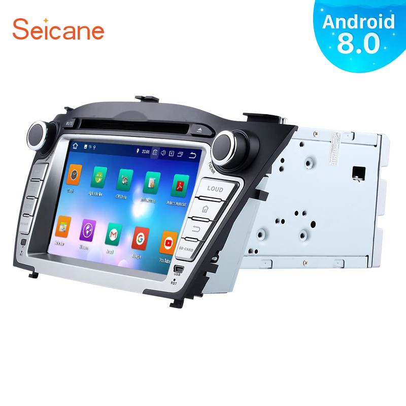 

Seicane Android 8.0 7inch Car Radio GPS Navigation Multimedia Player Head Unit For 2009-2014 Hyundai TUCSON