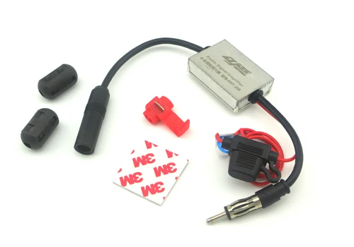 FM Усилитель Сигнала Анти помех Металла Автомобильная Антенна RadioUniversal Авто Amp 88 108