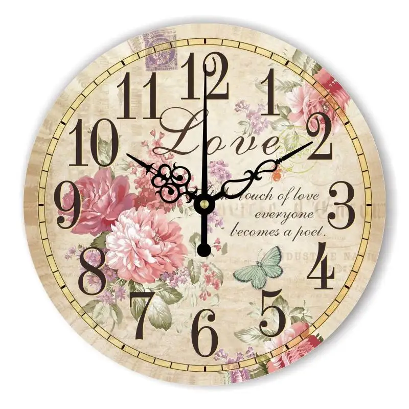 Home decoration large wall clocks silent wall clock vintage home decor