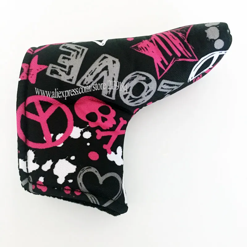 Чехол для гольфа Cooyute skull PU T Golf Putte head Cover унисекс многоцветный кожух для головки клюшки для гольфа