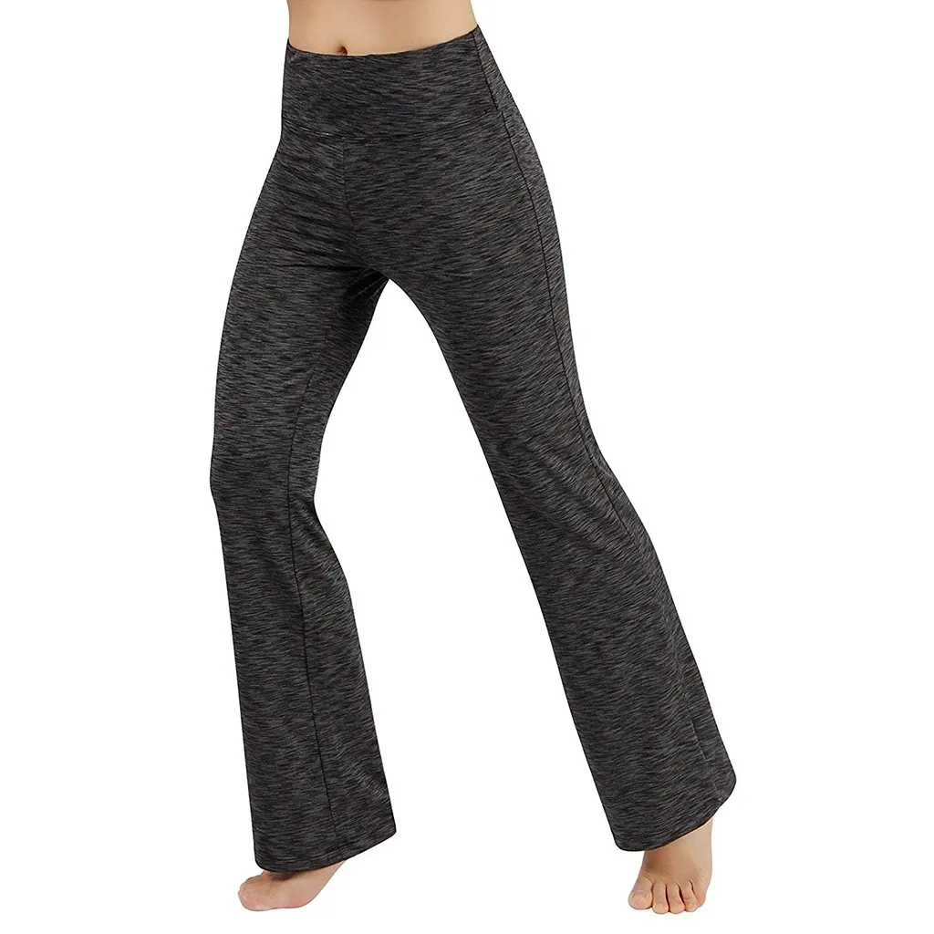 

Womail Women's High Waist Pocket Yoga Pants Tummy Control Workout Running Leggings Ankle-Length Pants pantalon sport femme