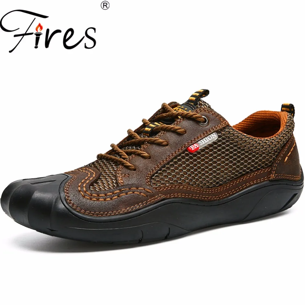 

Fires Man Hiking Shoes Outdoor Sneakers Men's Sport Climbing Shoes Mesh Summer Breathable Zapatos de senderismo Walking Shoes