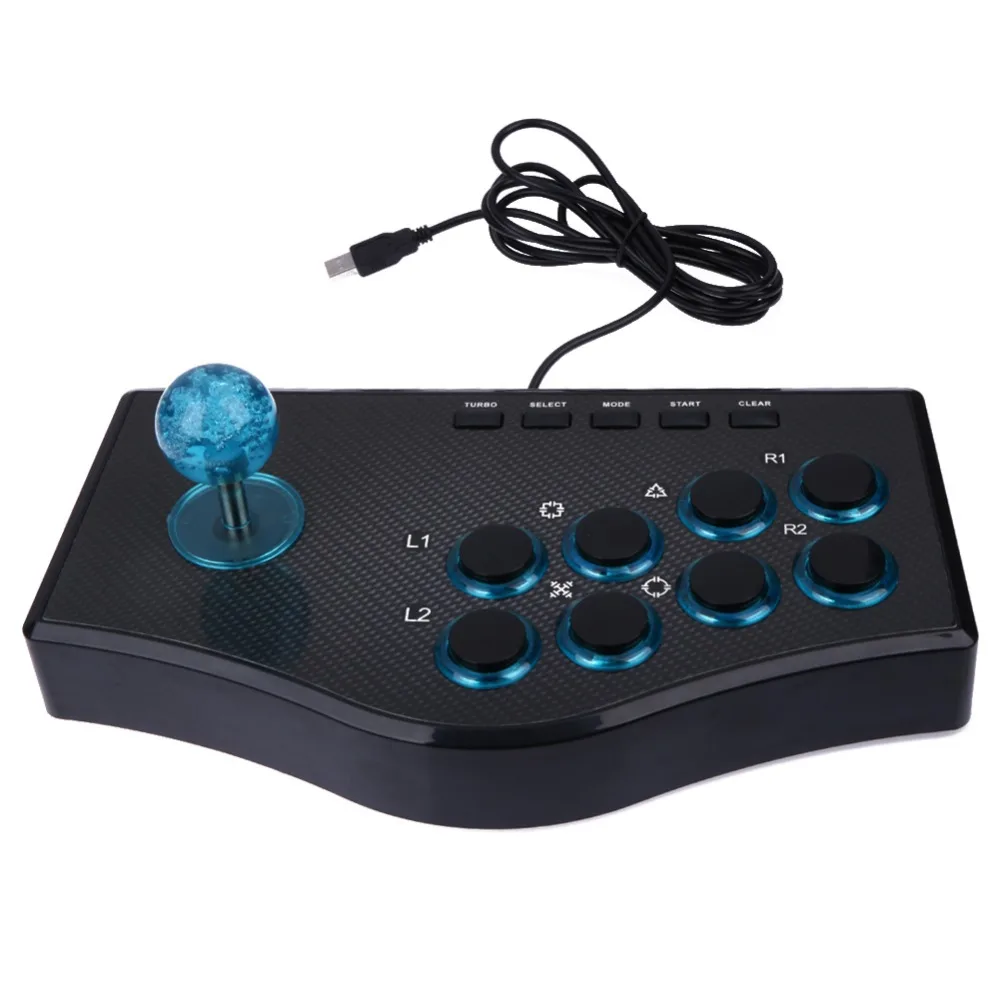 

USB Fighting Stick Arcade Joystick Gamepad Rocker Controller with 4 Axes For PS3/PC For PS/Android communication Protocol