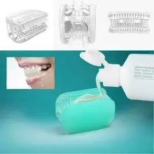 Безрукавка Жевательная зубная щетка мини ленивые люди градусов очиститель зубов конфеты